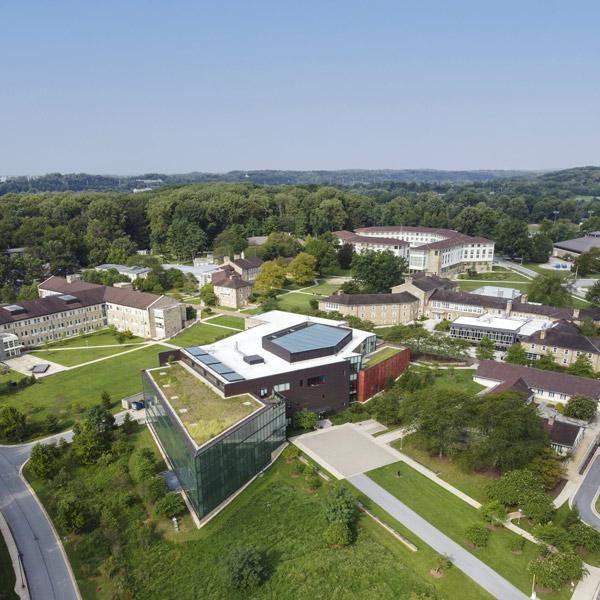 Aerial view of campus